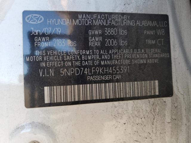 2019 HYUNDAI ELANTRA SE - 5NPD74LF9KH455391