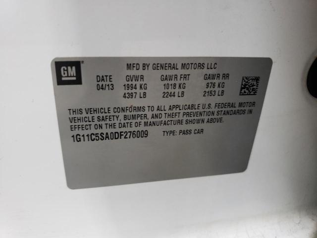 2013 CHEVROLET MALIBU 1LT #3270883435