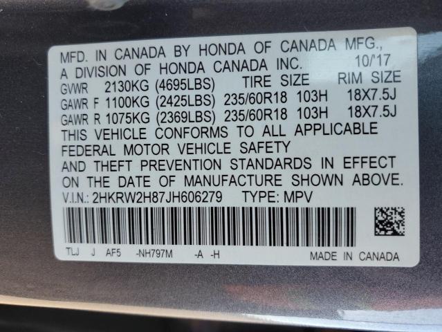 2018 HONDA CR-V EXL #3302650017