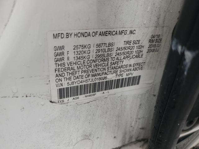 2018 ACURA MDX TECHNO - 5J8YD4H57JL018026