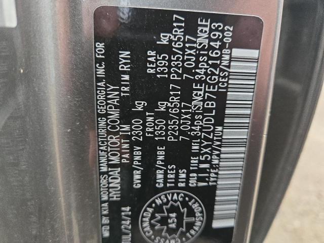 2014 HYUNDAI SANTA FE S - 5XYZUDLB7EG216493