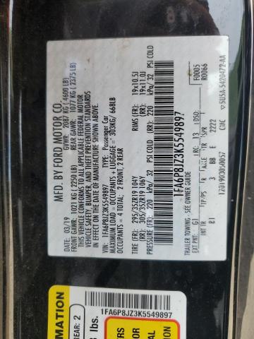 2019 FORD MUSTANG SH 1FA6P8JZ3K5549897