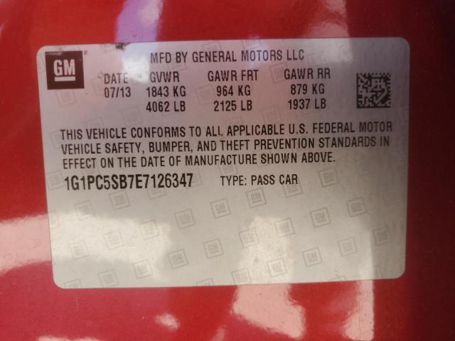 2014 CHEVROLET CRUZE LT #3304556447