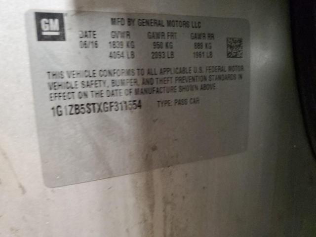 2016 CHEVROLET MALIBU LS - 1G1ZB5STXGF311554