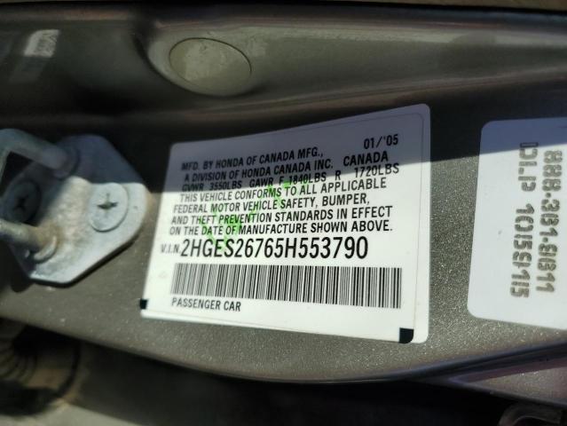 2005 HONDA CIVIC EX #3276391677