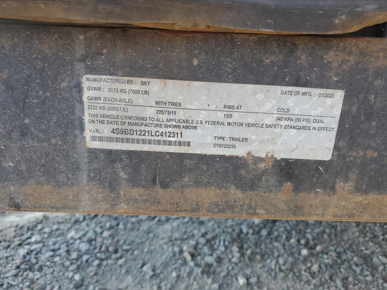 Lot #3264432414 2020 SKY UNKNOWN