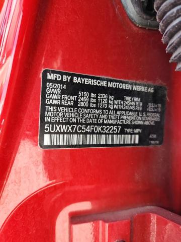 2015 BMW X3 XDRIVE3 5UXWX7C54F0K32257