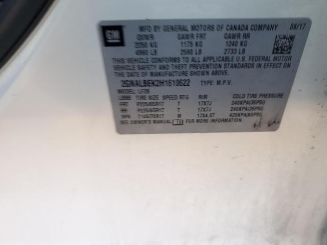 2017 CHEVROLET EQUINOX LS - 2GNALBEK2H1610622