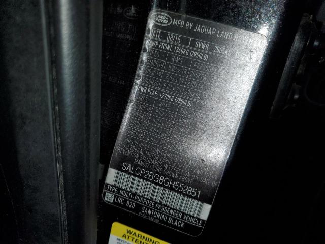 2016 LAND ROVER DISCOVERY - SALCP2BG8GH552851