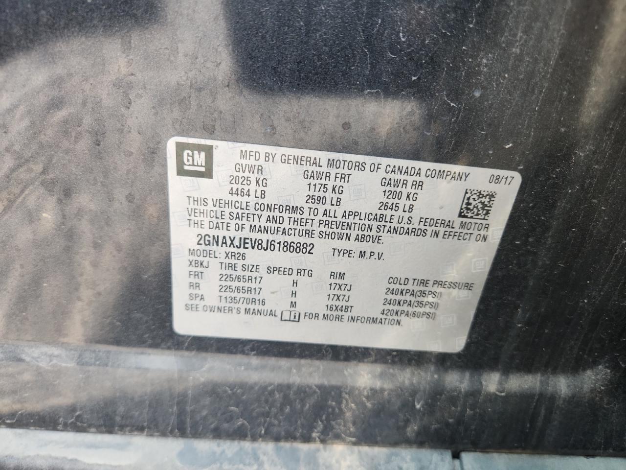 CHEVROLET EQUINOX LT