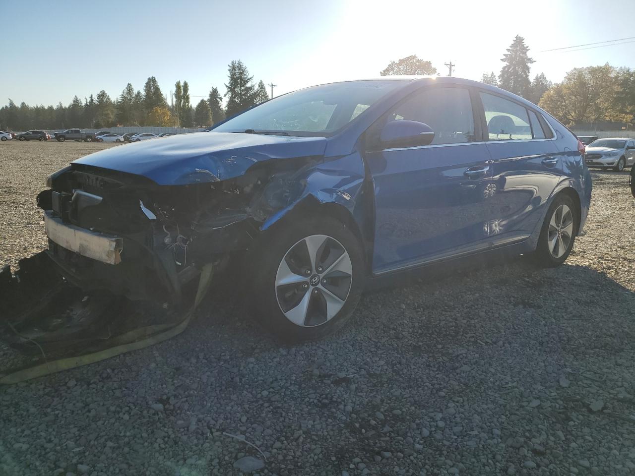 Lot #3304550437 2017 HYUNDAI IONIQ LIMI