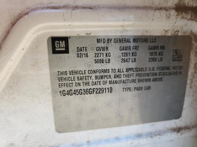 2016 BUICK LACROSSE S 1G4G45G36GF229110