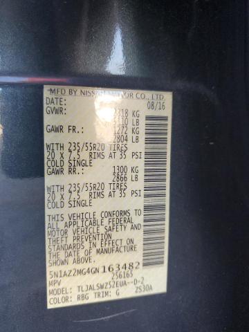2016 NISSAN MURANO S 5N1AZ2MG4GN163482