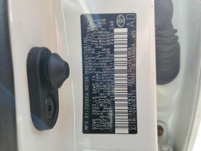 2016 TOYOTA COROLLA L #3284116535