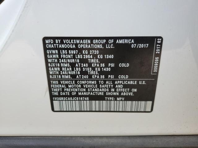 2018 VOLKSWAGEN ATLAS S #3288772757