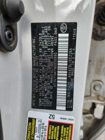 2022 TOYOTA CAMRY SE - 4T1G11AK7NU050990