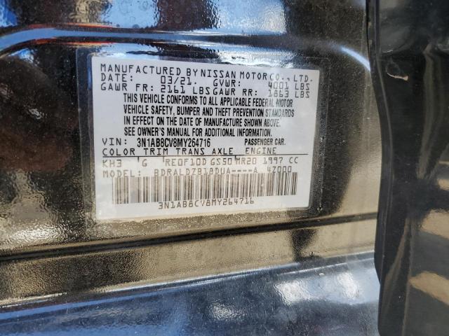 2021 NISSAN SENTRA SV - 3N1AB8CV8MY264716