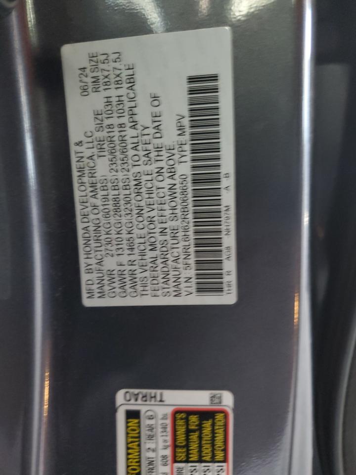 Lot #3315903087 2024 HONDA ODYSSEY EX