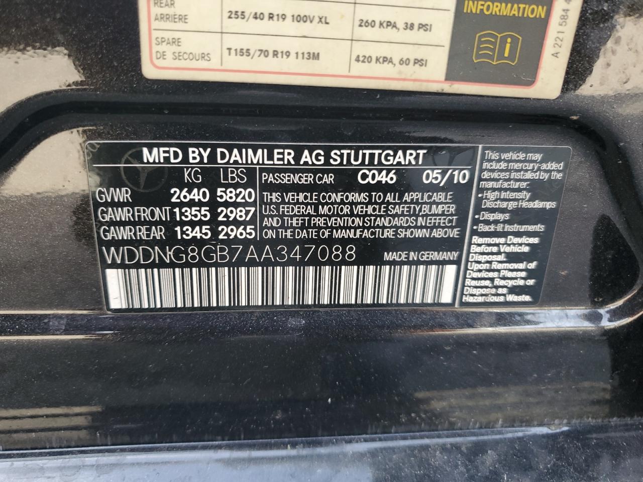 MERCEDES-BENZ S-CLASS 550 4MATIC