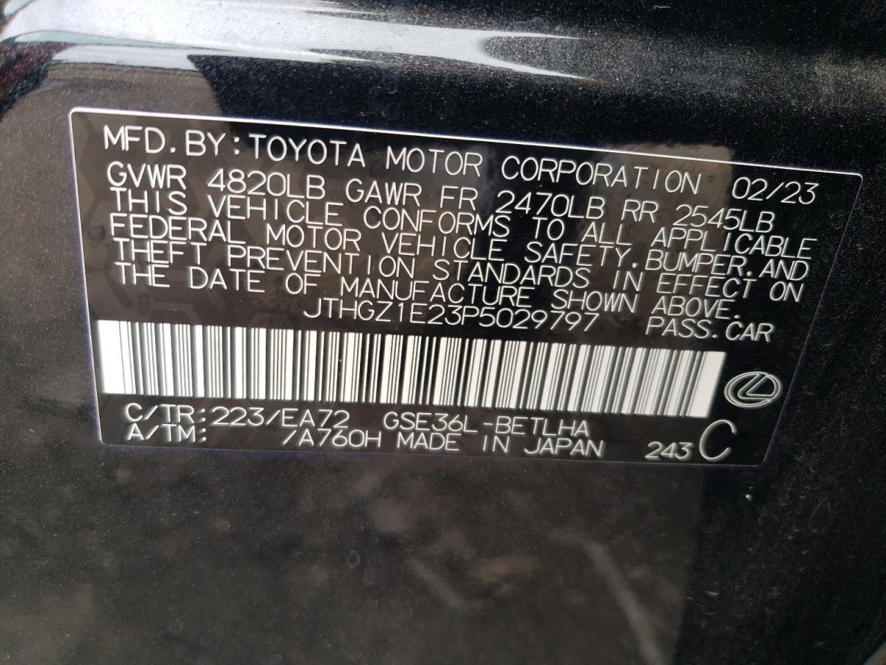 LEXUS IS 350 F SPORT