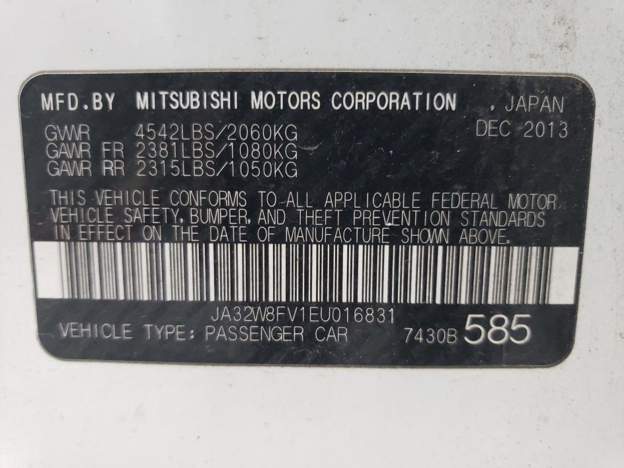 MITSUBISHI LANCER EVOLUTION GSR