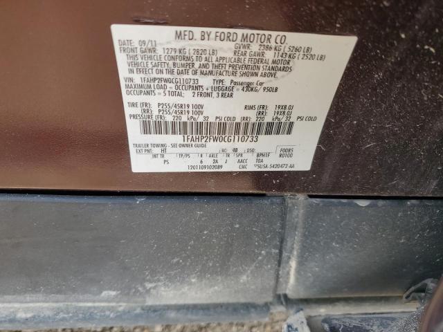 2012 FORD TAURUS LIM #3301628640