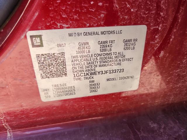 2018 CHEVROLET SILVERADO #3305343316