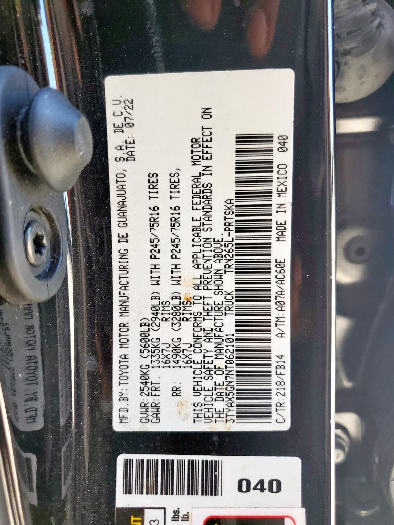 2022 TOYOTA TACOMA DOU - 3TYAX5GN7NT062101