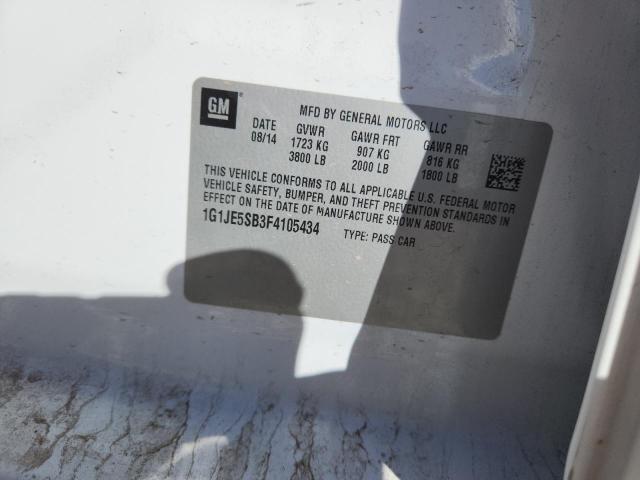 2015 CHEVROLET SONIC LTZ 1G1JE5SB3F4105434