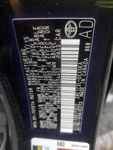 2016 TOYOTA COROLLA L - 2T1BURHE6GC554452