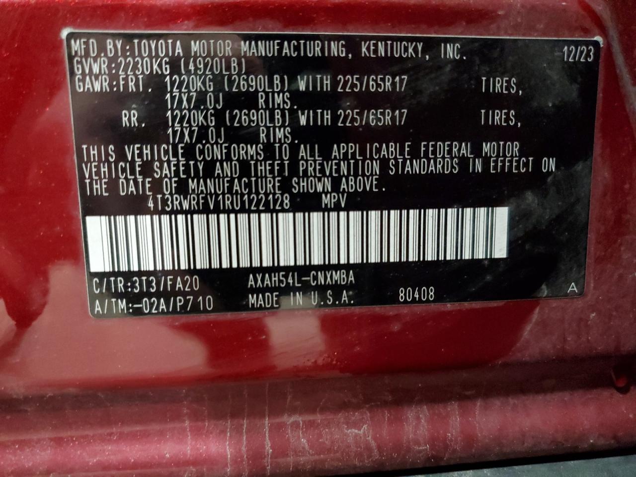 Lot #3284719984 2024 TOYOTA RAV4 XLE