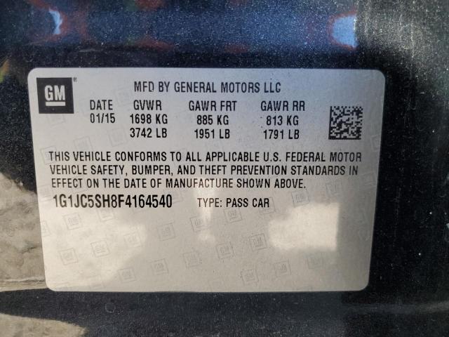 2015 CHEVROLET SONIC LT - 1G1JC5SH8F4164540