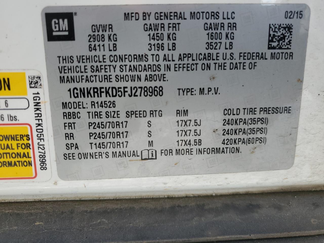 CHEVROLET TRAVERSE LS