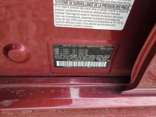 2012 SUBARU LEGACY 2.5I PREMIUM #3297042518