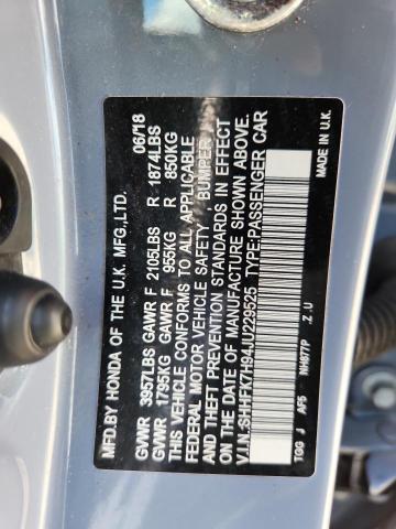 2018 HONDA CIVIC SPOR - SHHFK7H94JU229525