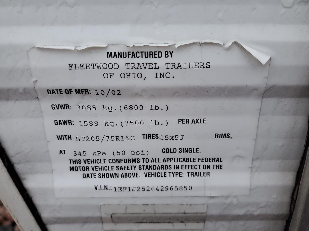 Lot #3281571395 2004 FLEE TWOOD MALLARD