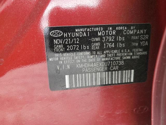 2013 HYUNDAI ELANTRA GL - KMHDH4AEXDU710738