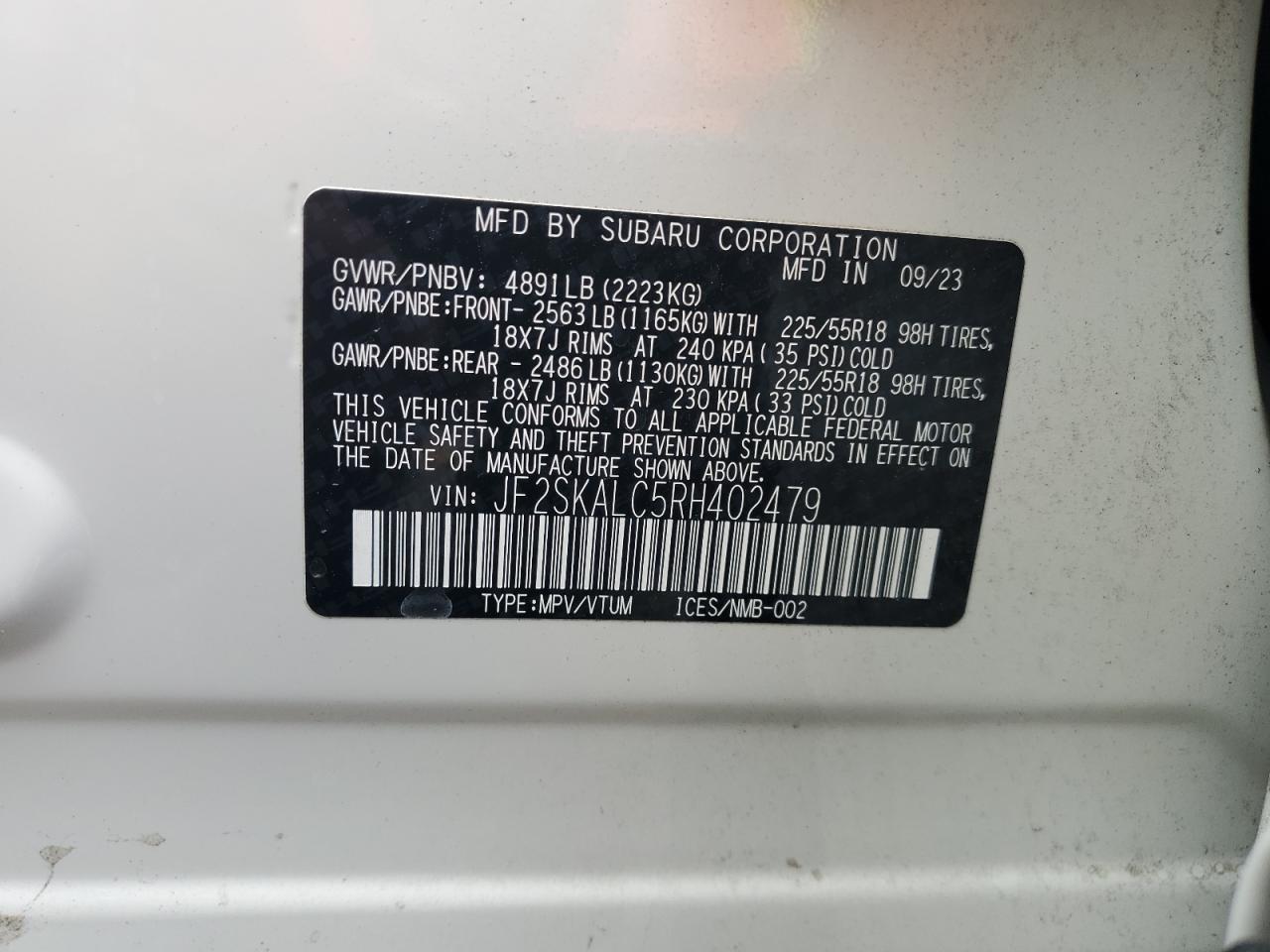 SUBARU FORESTER LIMITED