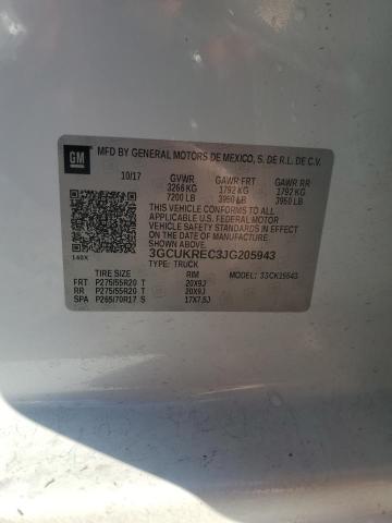 2018 CHEVROLET SILVERADO - 3GCUKREC3JG205943