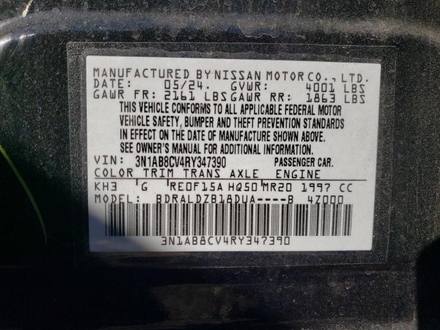 2024 NISSAN SENTRA SV 3N1AB8CV4RY347390