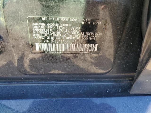 2015 SUBARU WRX JF1VA1A66F9819472