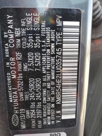 2020 HYUNDAI PALISADE LIMITED - KM8R54HE2LU035745