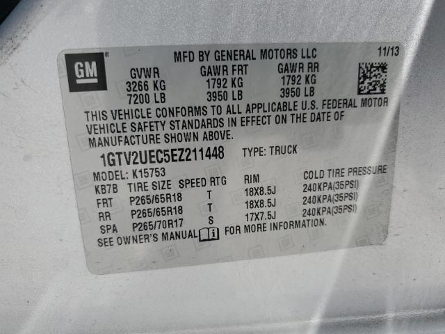 2014 GMC SIERRA K15 - 1GTV2UEC5EZ211448