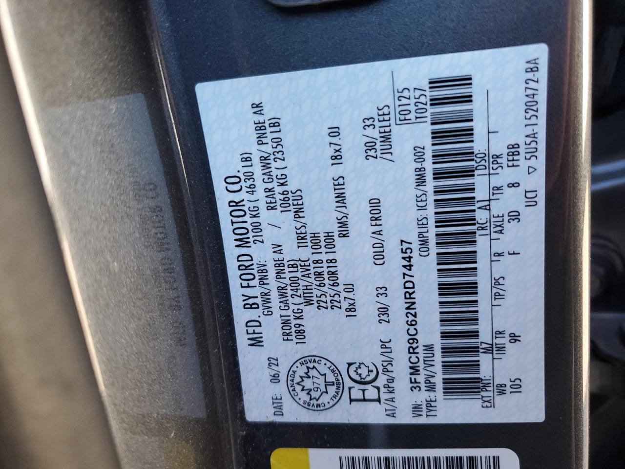 FORD BRONCO SPORT OUTER BANKS