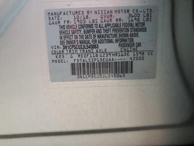 2018 NISSAN KICKS S - 3N1CP5CU2JL545063