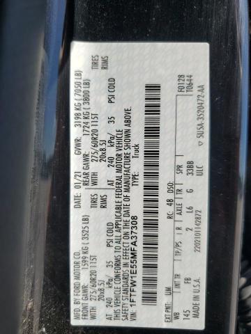 2021 FORD F150 SUPERCREW - 1FTFW1E55MFA37308