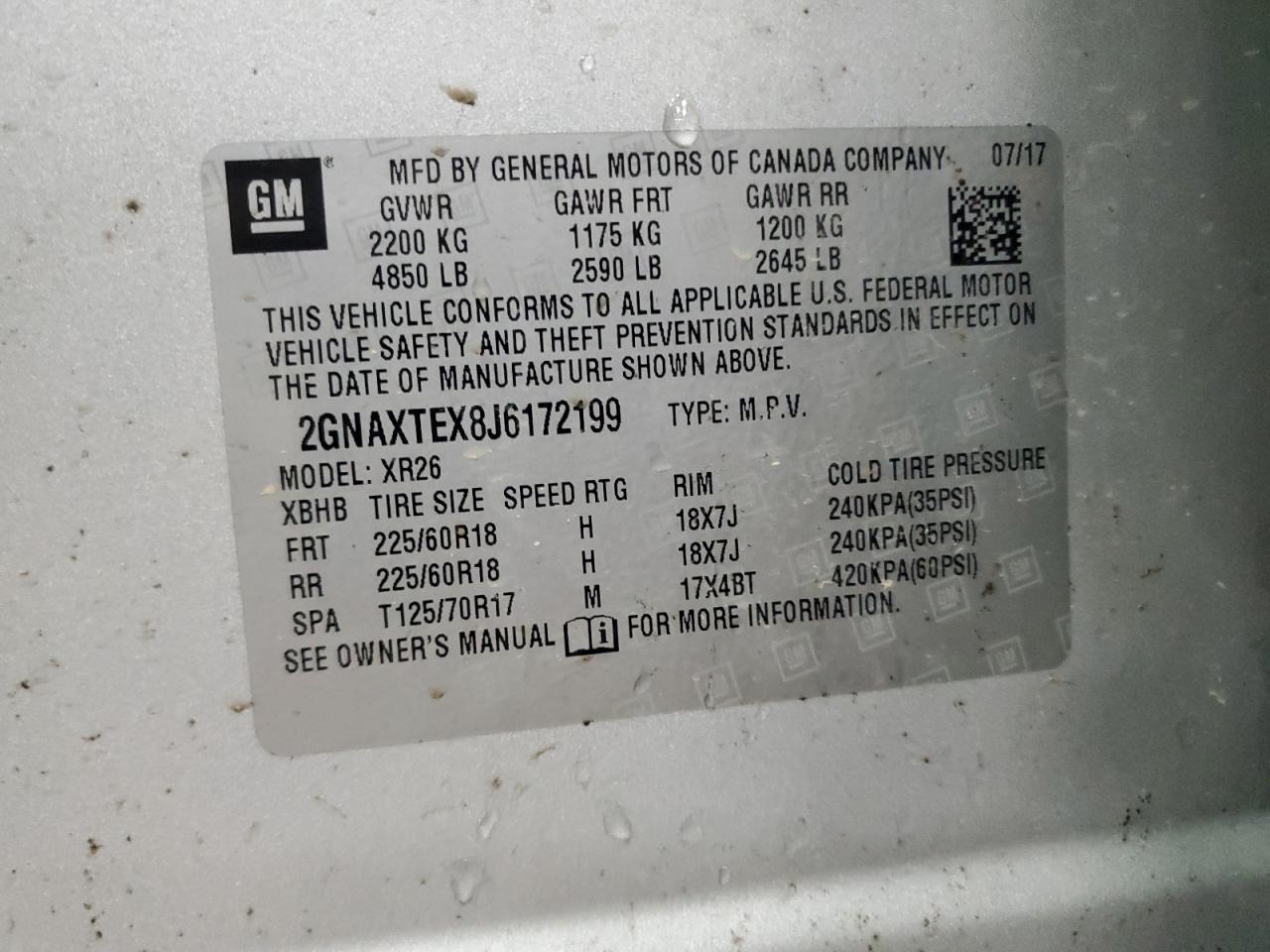 CHEVROLET EQUINOX LT