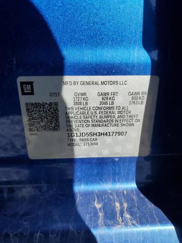 2017 CHEVROLET SONIC LT #3296938852