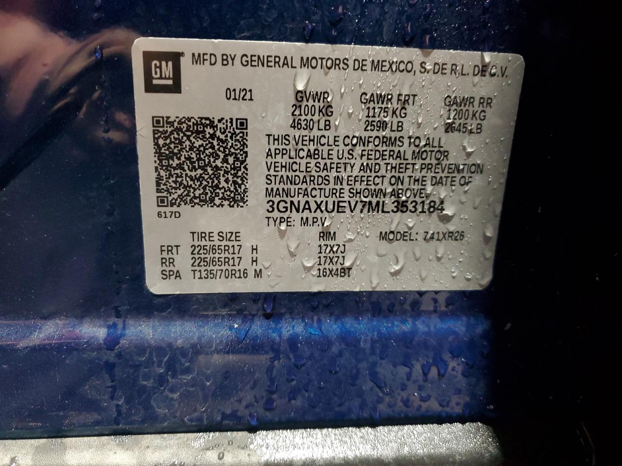 CHEVROLET EQUINOX LT