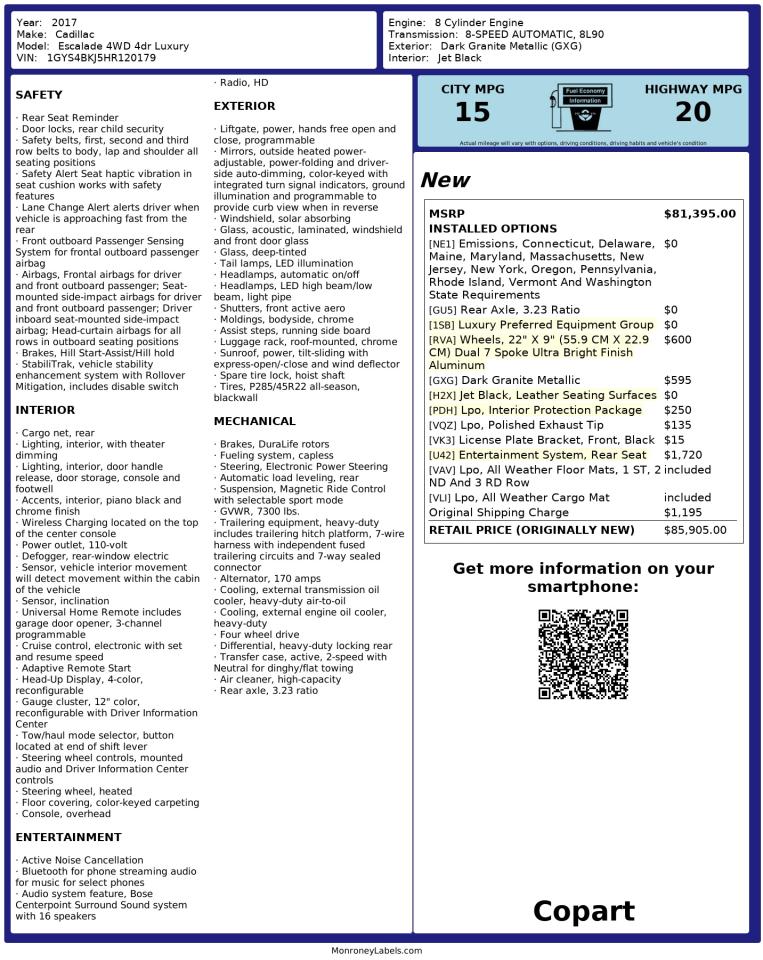 CADILLAC ESCALADE LUXURY